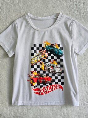 Race Car Graphic Kids Tee